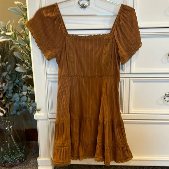 brown american eagle dress Long Sleeve Dress Brown | Dresses & Jumpsuits main image 1